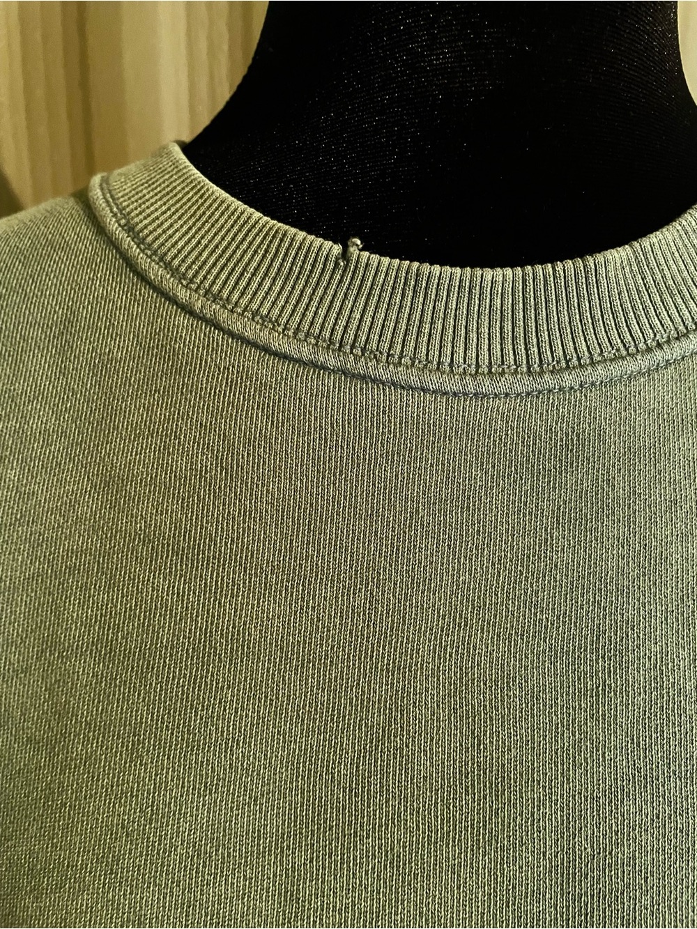 Aerie Slouchy Green Sweatshirt Oversized Fit Cozy Chill Slit Hem Pullover M - Picture 9 of 15